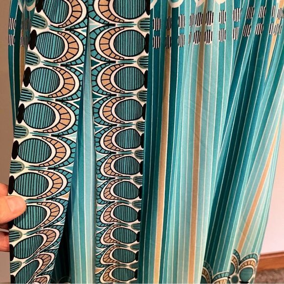 Laundry by Design short sleeve geometric print dress with belt size Large - Picture 6 of 15